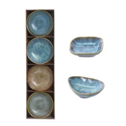 Excellent Houseware Snackschaaltjes Rustiek 4 Stuks 3 Assorti -Tefal Winkel 101 2485 1 2