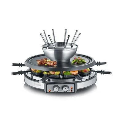Severin Raclette Fondue & Gourmet Combinatie 8-persoons RG 2348 5 Severin Raclette Fondue & Gourmet Combinatie 8-persoons RG 2348 - Afbeelding 3