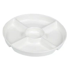 Alpina Snackschaal 5 Vaks Keramiek Wit