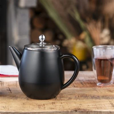 Bredemeijer Theepot 1,1L Duet Eva Mat Zwart 7 Bredemeijer Theepot 1,1L Duet Eva Mat Zwart - Afbeelding 5