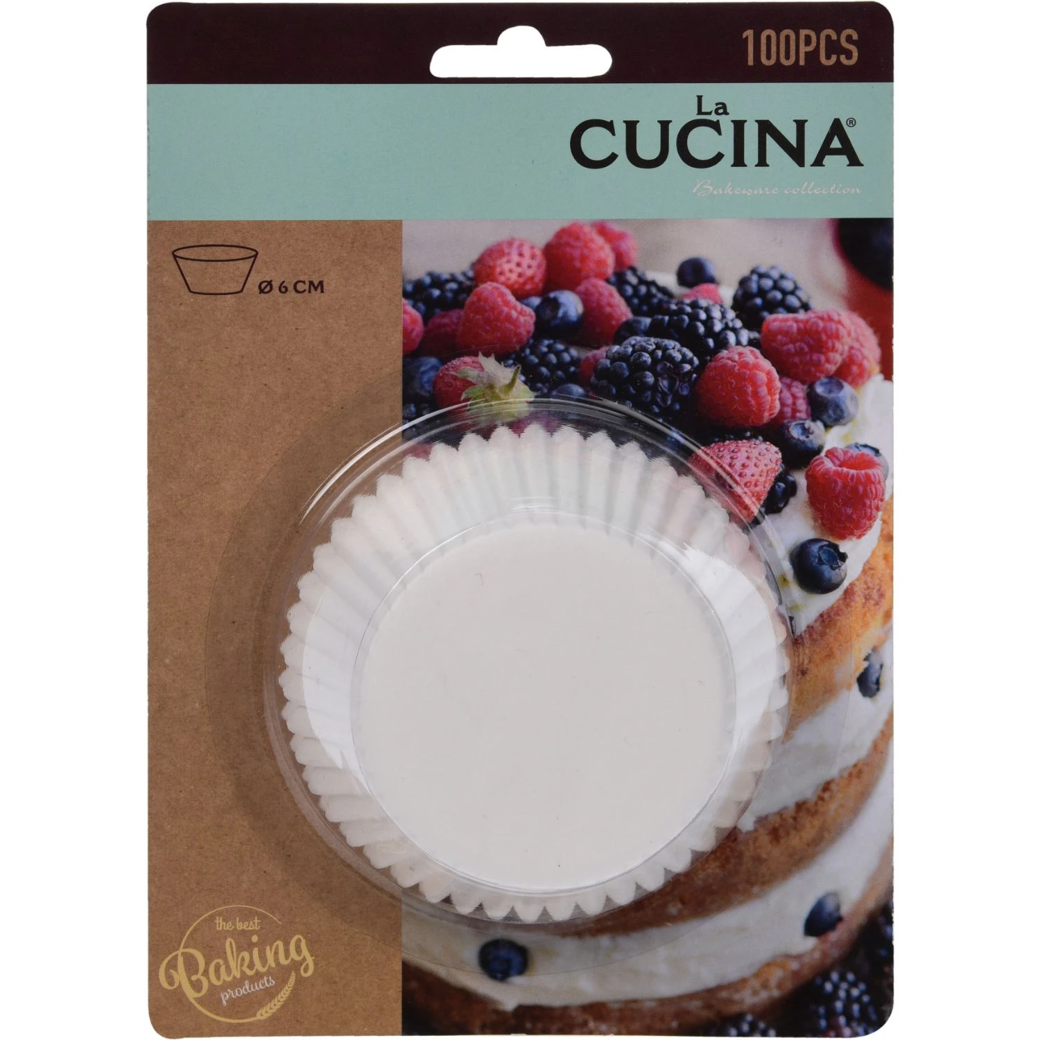 La Cucina Muffinvormpjes Papier 100 StuksWit Dia10,5Cm 3 La Cucina Muffinvormpjes Papier 100 StuksWit Dia10,5Cm