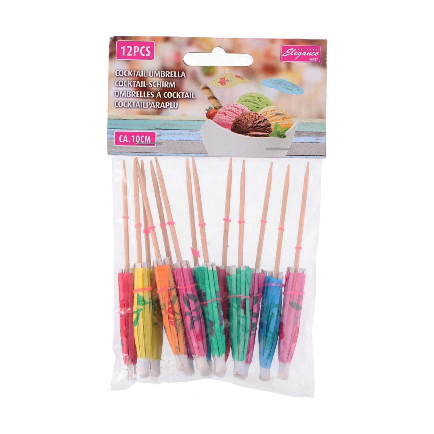 Cuisine Elegance Cocktailparaplu 12 Stuks 3 Cuisine Elegance Cocktailparaplu 12 Stuks