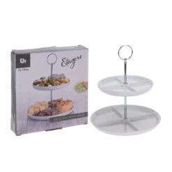 Excellent Houseware Etagere 2-laags Porselein -Tefal Winkel 101 6978 3 1