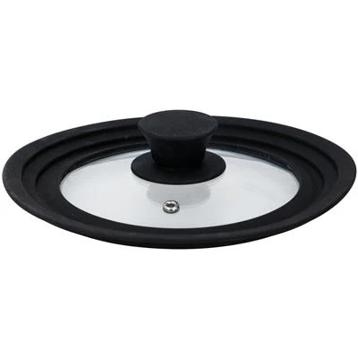 Alpina Deksel 20 Cm; Glas Met Siliconen Rand 4 Alpina Deksel 20 Cm; Glas Met Siliconen Rand - Afbeelding 2