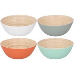 Merkloos Bamboe Schaal Ø17 X 7 Cm 4 Assorti 11 Merkloos Bamboe Schaal Ø17 X 7 Cm 4 Assorti -Tefal Winkel 101 9162 1