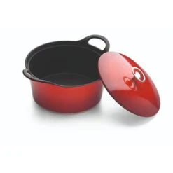 Cuisinox Gietijzeren Braadpan Ø24 Volcan Rood Geëmailleerd -Tefal Winkel 101 9854 2 1